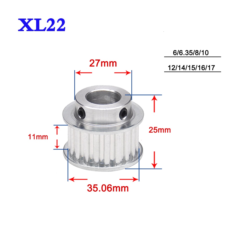 1PCS XL 22     Ÿ̹ Ǯ Ʈ  11mm 6..
